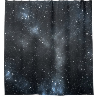 Galaktische dunkle Materie: Weltraumgeheimnis. Duschvorhang