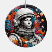 Galaktische Elegance Keramik Ornament (Hinten)