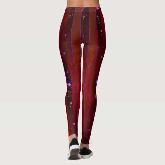 Galaktische Ember: Radiante, weltraumtaugliche Leg Leggings (Rückseite)