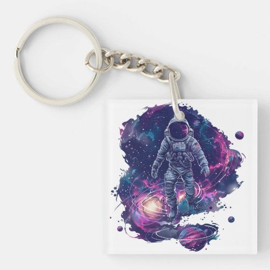 Galaktische Entdeckerin Schlüsselanhänger (Vorderseite)