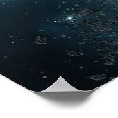 Galaktische Exlosion Poster (Ecke)