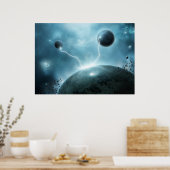 Galaktische Exlosion Poster (Küche)
