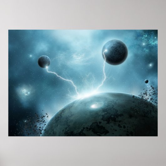 Galaktische Exlosion Poster (Vorne)