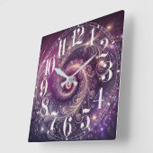 Galaktische Federn Wall Uhr (Winkel)