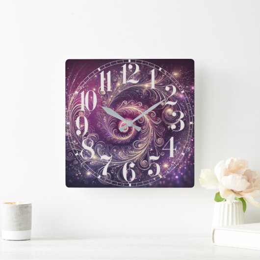 Galaktische Federn Wall Uhr (Zuhause)