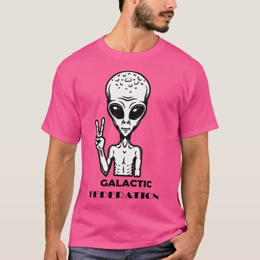 Galaktische Föderation der Außerirdischen T-Shirt (Vorderseite)