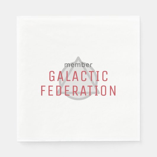 Galaktische Föderation Mitglied Serviette (Vorderseite)