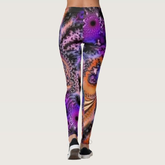 Galaktische Fraktale Leggings (Rückseite)