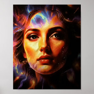 galaktische Frau Poster