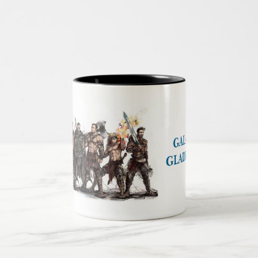 Galaktische Gladiator-Tasse 2 Zweifarbige Tasse (Mittel)
