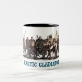 Galaktische Gladiator-Tasse Zweifarbige Tasse (Mittel)