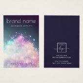 Galaktische Glitzer-Cloud-Karte (Vorne & Hinten)