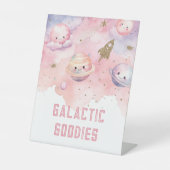 Galaktische Goodies Weltraumplaneten Sockelschild (Vorderseite)