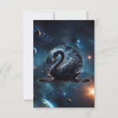 Galaktische Grace: Der Schwarze Schwan. Dankeskarte (Rückseite)
