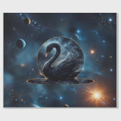 Galaktische Grace: Der Schwarze Schwan. Geschenkpapier (Flach)