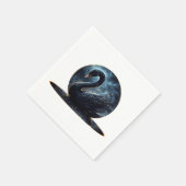Galaktische Grace: Der Schwarze Schwan Serviette (Ecke)