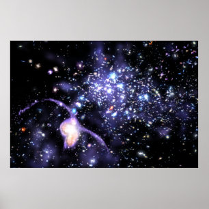 Galaktische hauptsächlichschnur poster