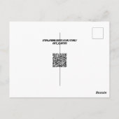 Galaktische Ingwer-Taba im kosmischen Weltraumaben Postkarte (Rückseite)