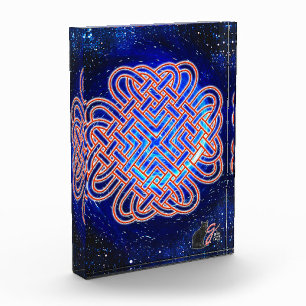 Galaktische keltische Farb-Illustration Acrylblock Fotoblock
