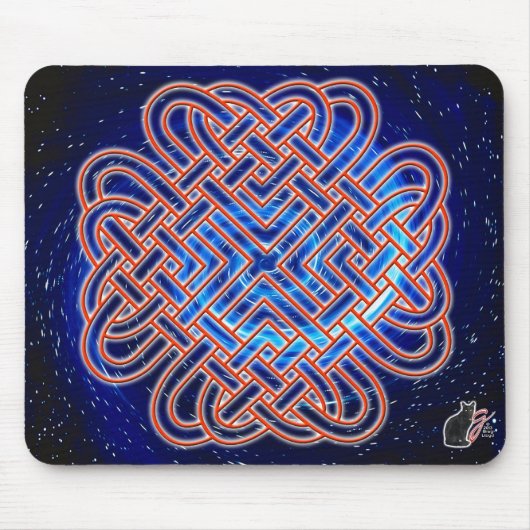 Galaktische keltische Liebe Knot Mouse Pad Mousepad (Vorne)