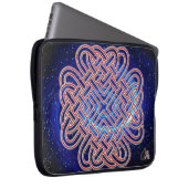 Galaktische keltische Liebe Knoten Laptopschutzhülle (Vorne Rechts)