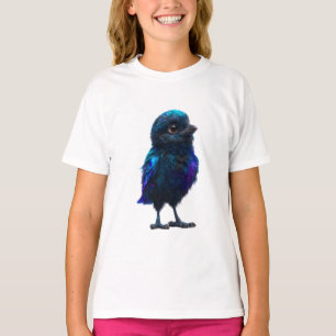 Galaktische Kosmische Himmlische Krähe Baby Blau K T-Shirt
