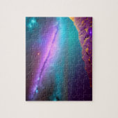 Galaktische Lila Kometaufnahmen im Weltraum Puzzle (Vertikal)