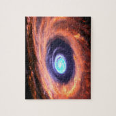 Galaktische lila, lebhafte Farben Schwarzes Loch k Puzzle (Vertikal)