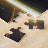 Galaktische Lila rosa blaue leuchtende Sternendime Puzzle (Seite)