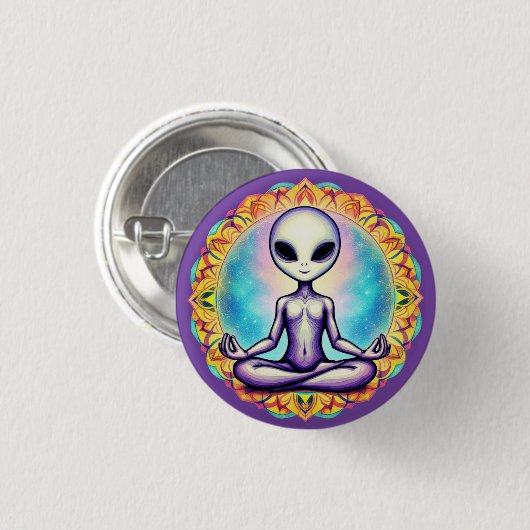 Galaktische Meditation Button (Vorne & Hinten)
