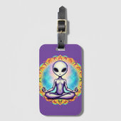 Galaktische Meditation Gepäckanhänger (Vorderseite Vertikal)