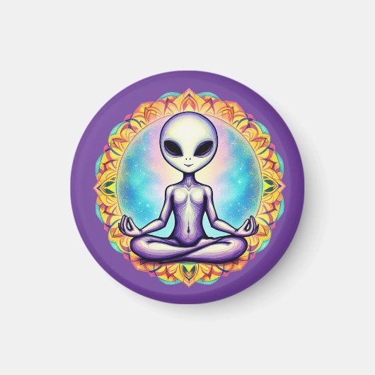 Galaktische Meditation Magnet (Vorne)