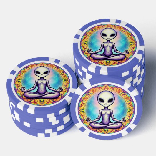 Galaktische Meditation Pokerchips (Stapel)