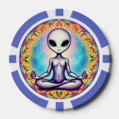 Galaktische Meditation Pokerchips (Vorderseite)