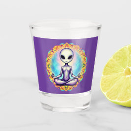 Galaktische Meditation Schnapsglas