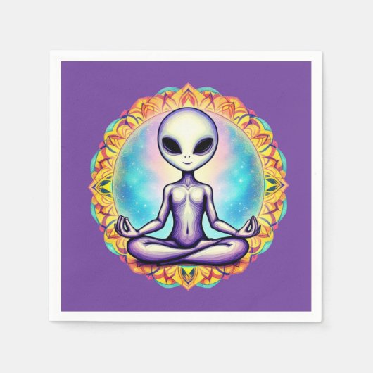 Galaktische Meditation Serviette (Vorderseite)