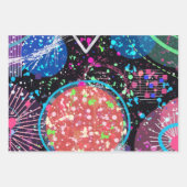 Galaktische Nachbarschaft: Abstrakte Kunst  Geschenkpapier Set (Vorderseite 3)