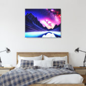 Galaktische nächtliche Landschaft Leinwanddruck (Insitu (Schlafzimmer))