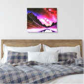 Galaktische nächtliche Landschaft Leinwanddruck (Insitu (Schlafzimmer))