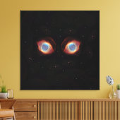Galaktische Nebel-Augen-Poster Leinwanddruck (Insitu (Wohnzimmer))