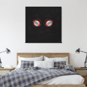 Galaktische Nebel-Augen-Poster Leinwanddruck (Insitu (Schlafzimmer))