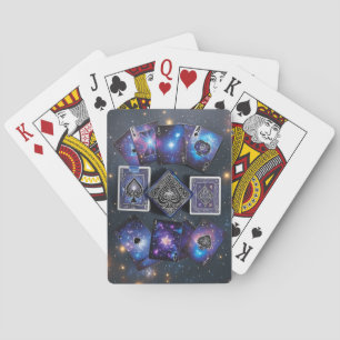 Galaktische Nebel-Galaxie-Weltraum-Themen- Spielka Spielkarten