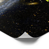 Galaktische Perspektive. Sie sind hier im Universu Poster (Ecke)