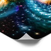 Galaktische Planetenkräfte kollidieren und implodi Poster (Ecke)