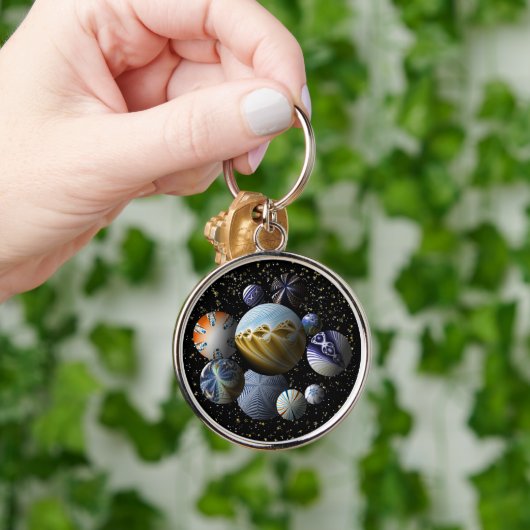 Galaktische Randstreifen Schlüsselanhänger (Hand)