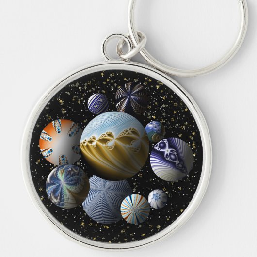 Galaktische Randstreifen Schlüsselanhänger (Vorne)