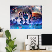 Galaktische Reisende - von Jurgen Ziewe Poster (Heimbüro)