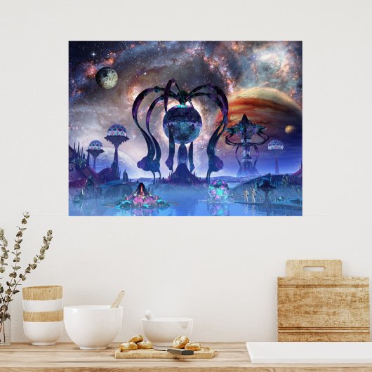 Galaktische Reisende - von Jurgen Ziewe Poster (Küche)