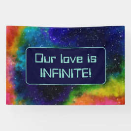 Galaktische SCI-Fi-Hochzeit Banner