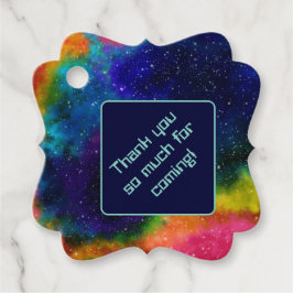 Galaktische SCI-Fi-Hochzeit Geschenkanhänger